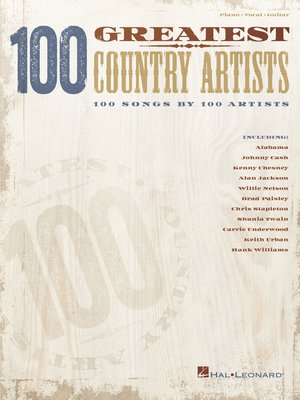 cover image of 100 Greatest Country Artists